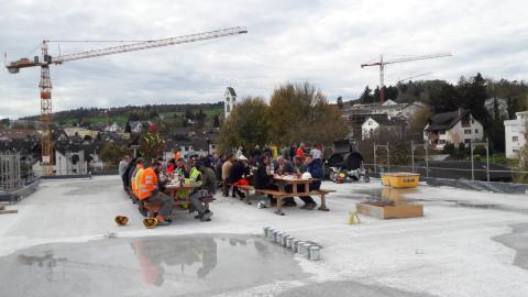 Aufrichtfeier Haus 4